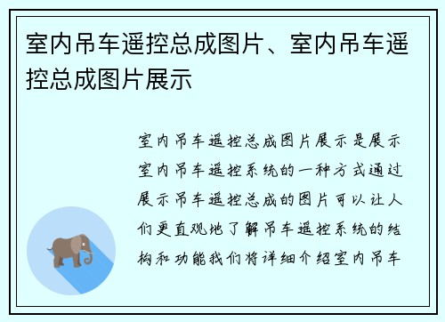 室内吊车遥控总成图片、室内吊车遥控总成图片展示